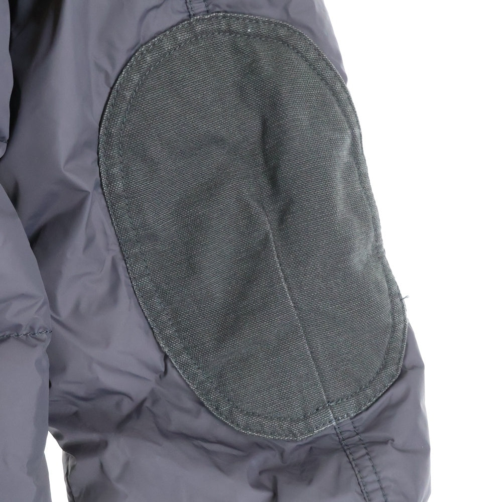 DUVETICA(デュベティカ) ファーフード/エルボパッチ付き ダウンジャケット ブラウン 01907096