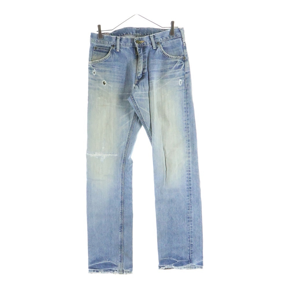 LEE(リー) ダメージ加工 スリムデニムパンツ インディゴ 98212