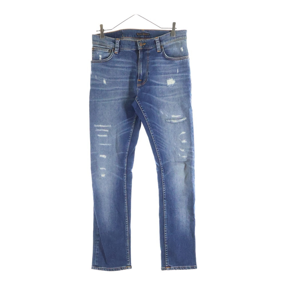 nudie jeans(ヌーディージーンズ) リーンディーン スリムデニムパンツ インディゴ 1011923