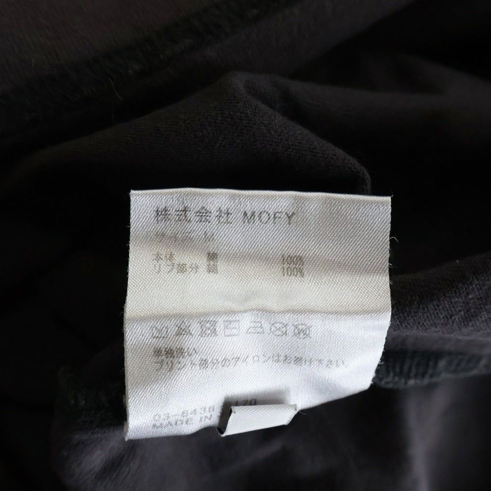SEQUEL(シークエル) ELIZABETH エリザベス ロゴプリント 半袖Tシャツ カットソー チャコールグレー