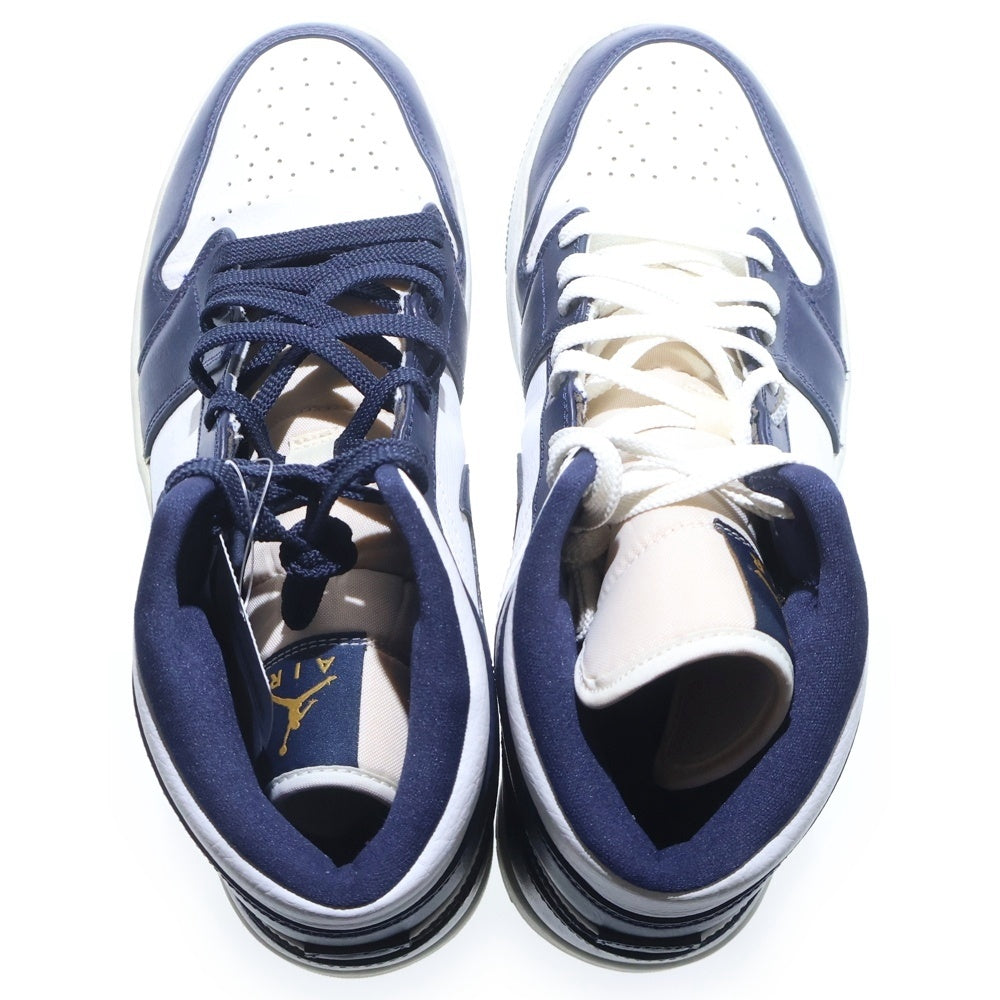 NIKE(ナイキ) AIR JORDAN 1 MID 554724-174 エアジョーダン1ミッド ミッドカットスニーカー ネイビー/ホワイト US10/28cm