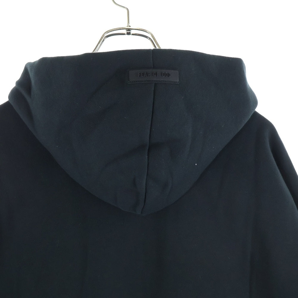 FEAR OF GOD ESSENTIALS(フィアオブゴッド エッセンシャルズ) 23SS フロントロゴ スウェットプルオーバーパーカー ブラック