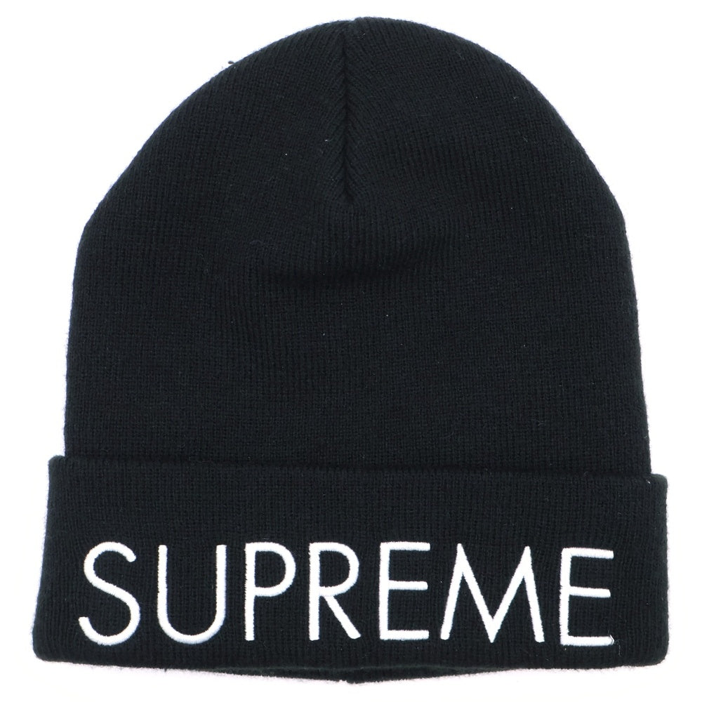 SUPREME(シュプリーム) 22AW Capital Beanie ロゴエンブロイダリー キャピタル ビーニー ニット帽 帽子 ブラック