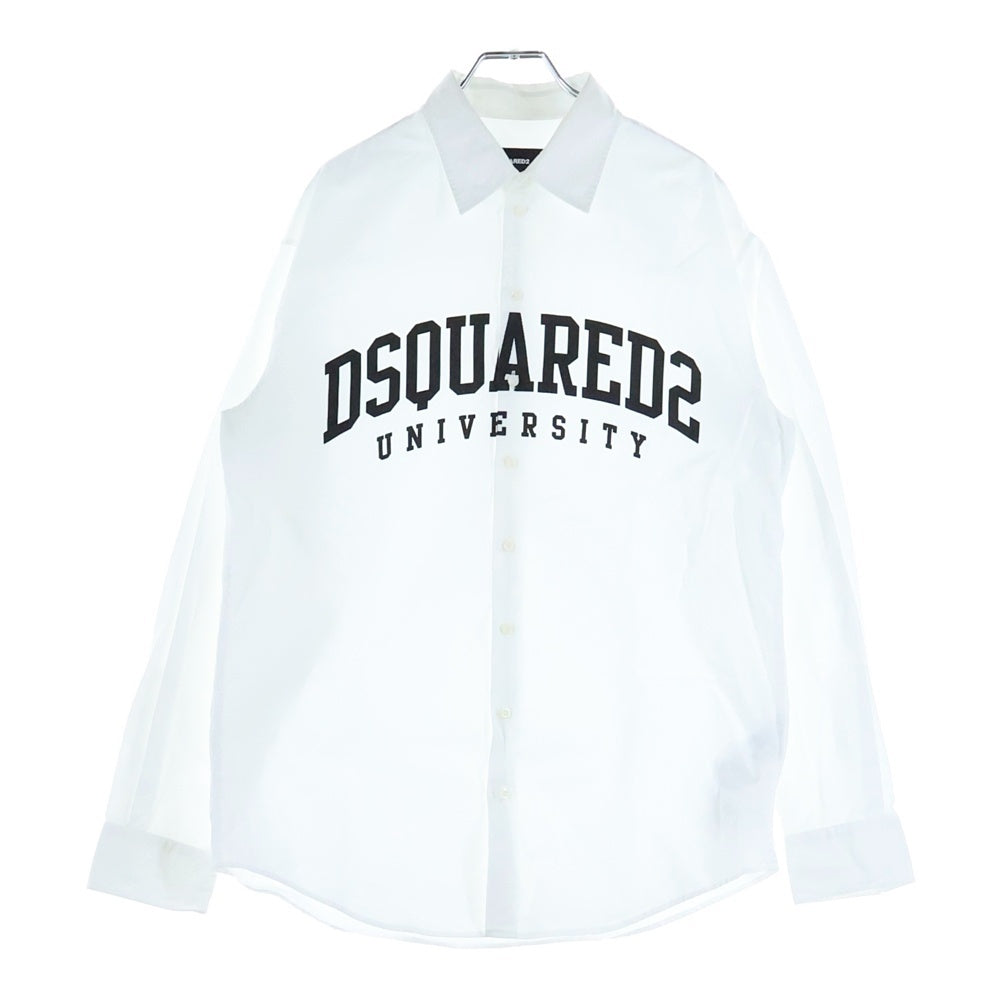 DSQUARED2(ディースクエアード) フロントロゴプリント長袖シャツ