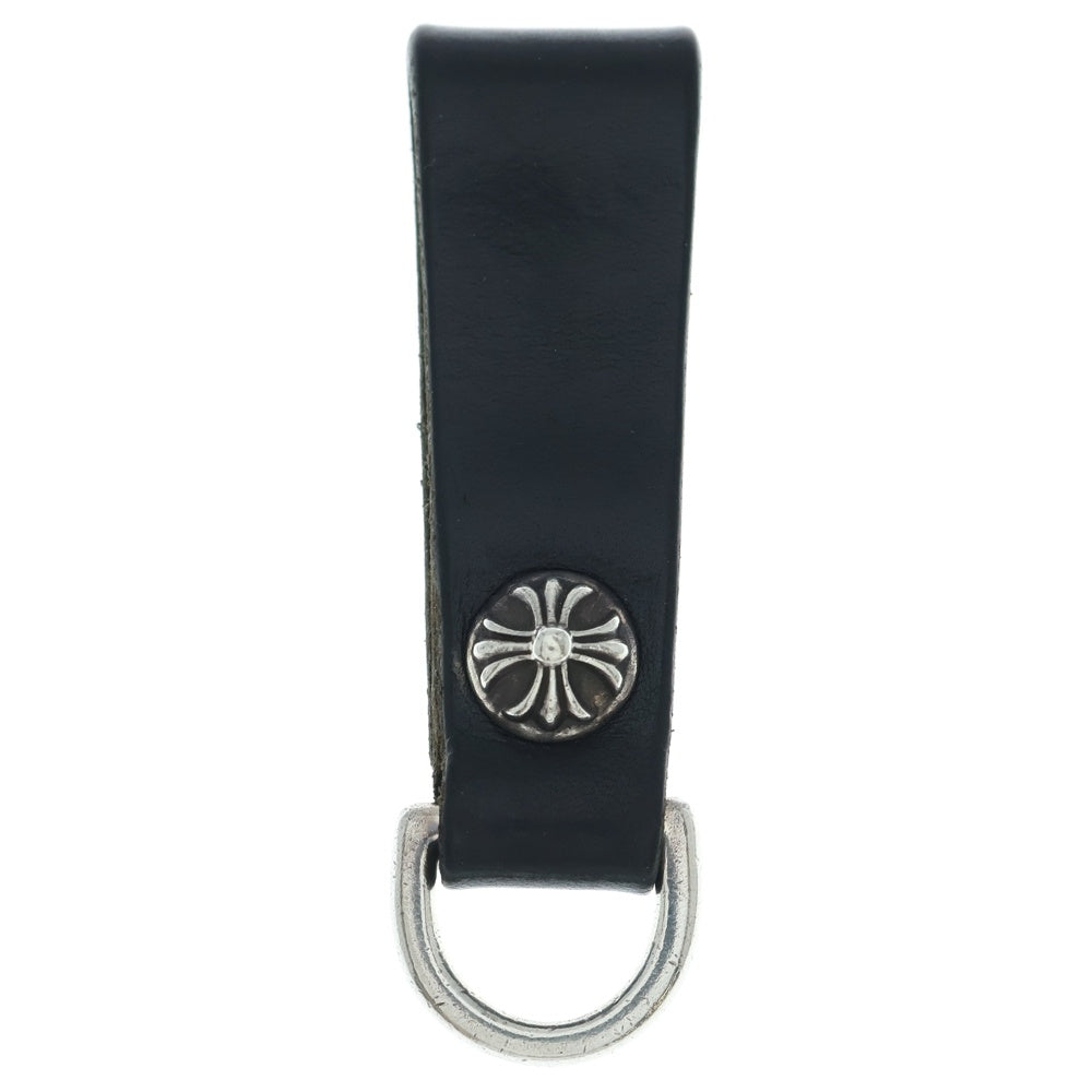 CHROME HEARTS(クロムハーツ) BELT LOOP D RING Dリング クロスボールベルトループ ブラック/シルバー BCA415