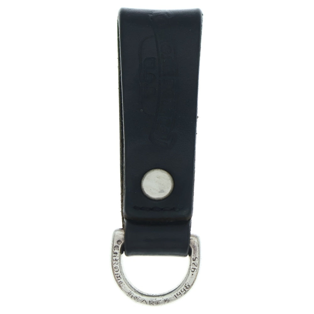 CHROME HEARTS(クロムハーツ) BELT LOOP D RING Dリング クロスボールベルトループ ブラック/シルバー BCA415