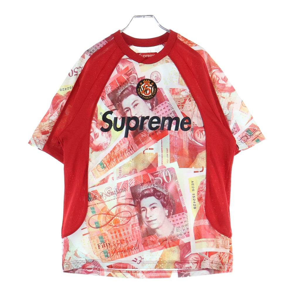SUPREME(シュプリーム) 25AW Pounds Soccer Jersey Black サッカージャージー 半袖Tシャツ カットソー レッド