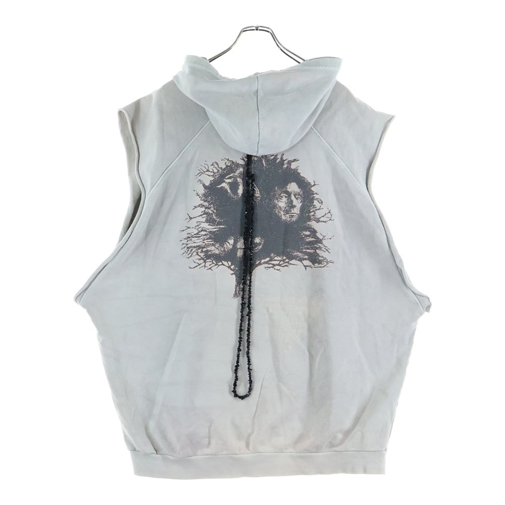 RAF SIMONS(ラフシモンズ) 04SS 宗教期 ネックレス付き ノースリーブプルオーバーパーカー グレー