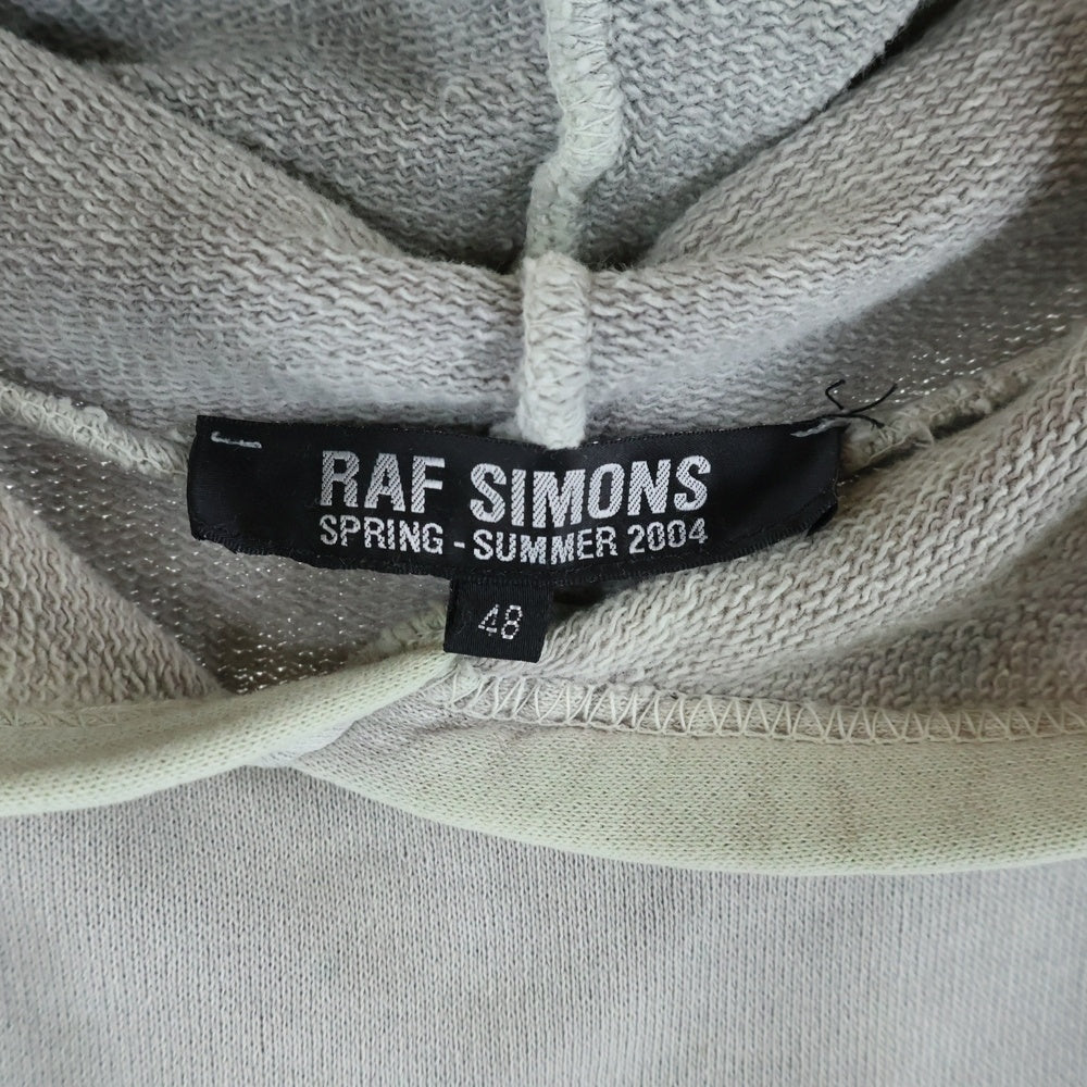 RAF SIMONS(ラフシモンズ) 04SS 宗教期 ネックレス付き ノースリーブプルオーバーパーカー グレー