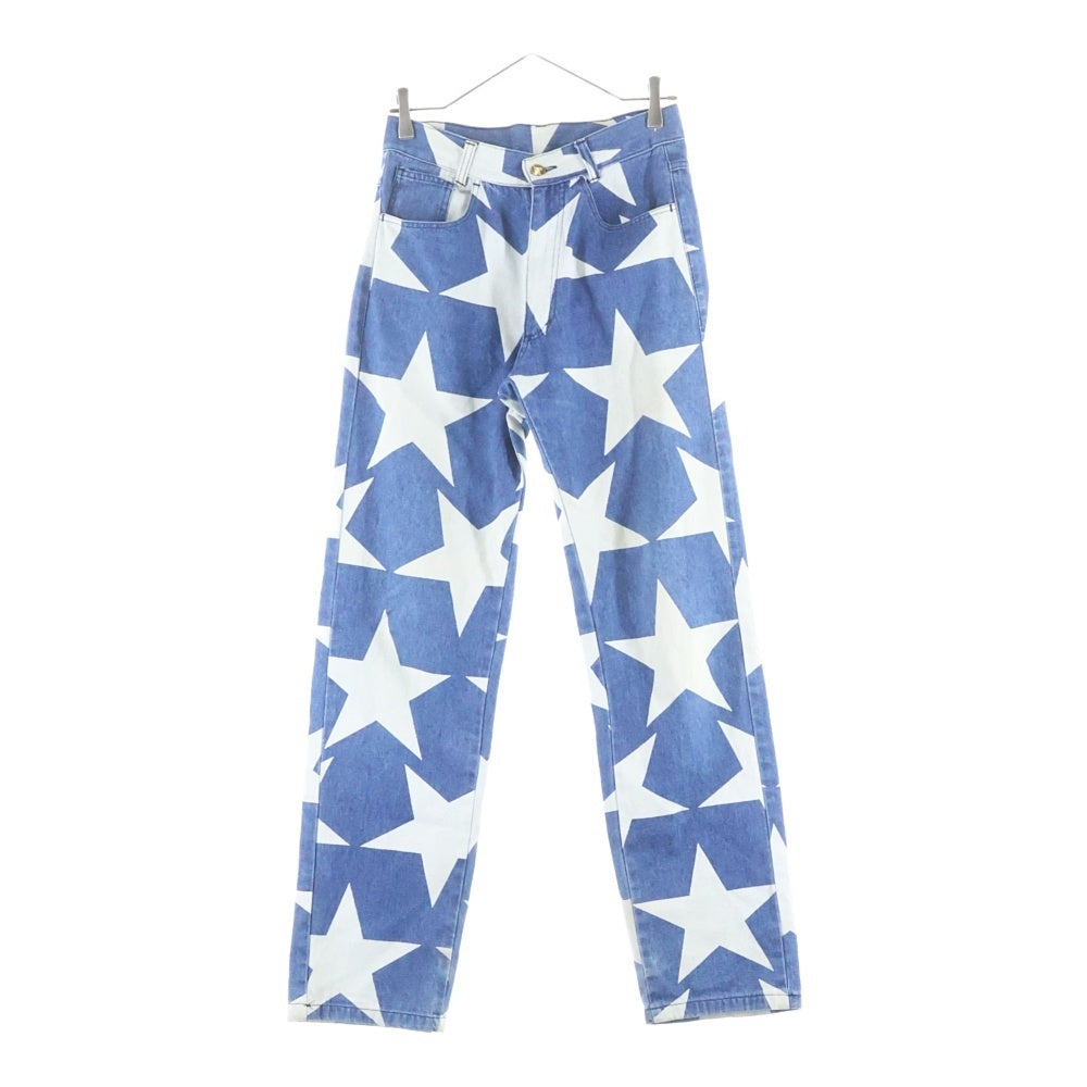 Vivienne Westwood(ヴィヴィアンウエストウッド) 80s スターデニムパンツ 茶タグ 総柄 インディゴ