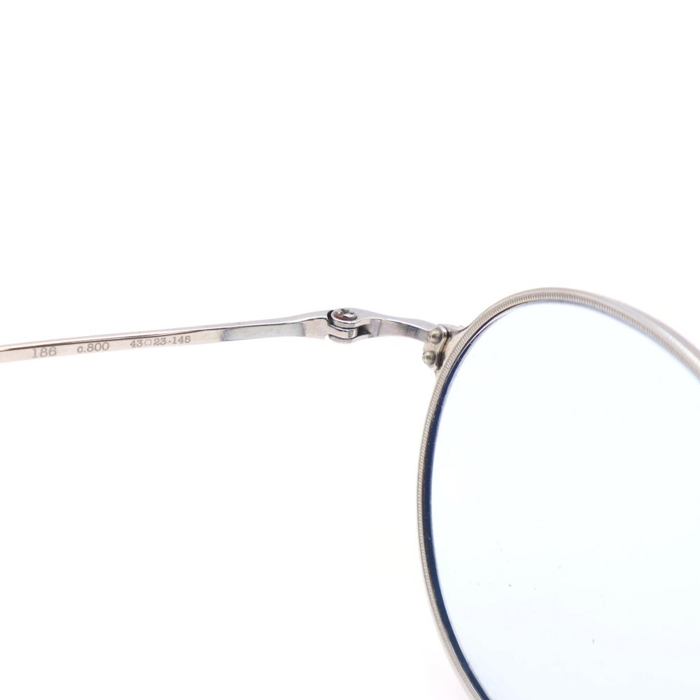 EYEVAN(アイヴァン) 7285 ラウンドシェープ シルバーフレーム クリアレンズ サングラス アイウェア メガネ 眼鏡 シルバー