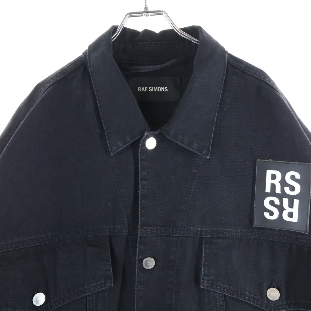 RAF SIMONS(ラフシモンズ) 18SS Oversized Denim Jacket 権力の美学 オーバーサイズド デニムジャケット ブラック 181-723-10031
