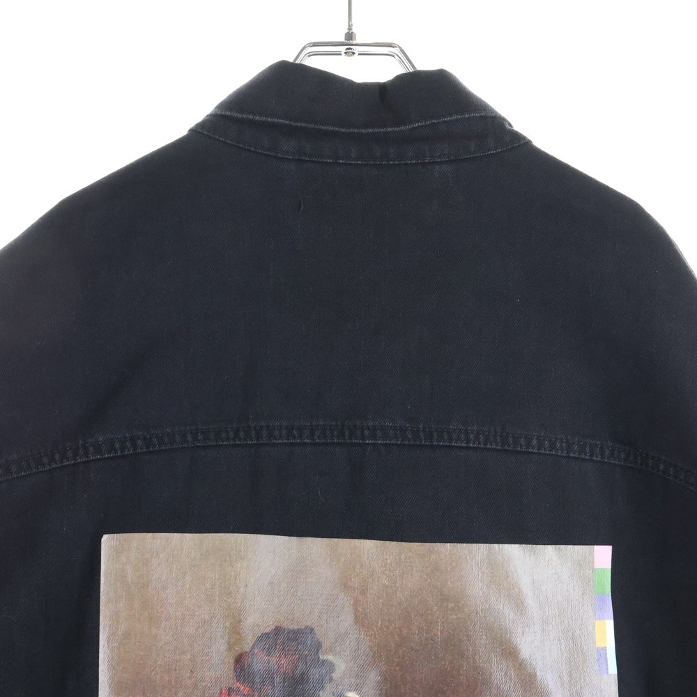 RAF SIMONS(ラフシモンズ) 18SS Oversized Denim Jacket 権力の美学 オーバーサイズド デニムジャケット ブラック 181-723-10031