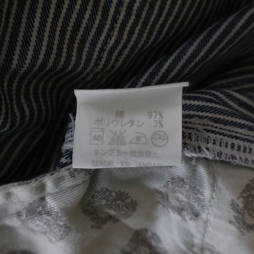 RICO(リコ) コットンオーバーオール ストライプ ヒッコリー ネイビー/ホワイト 06-8H-1533