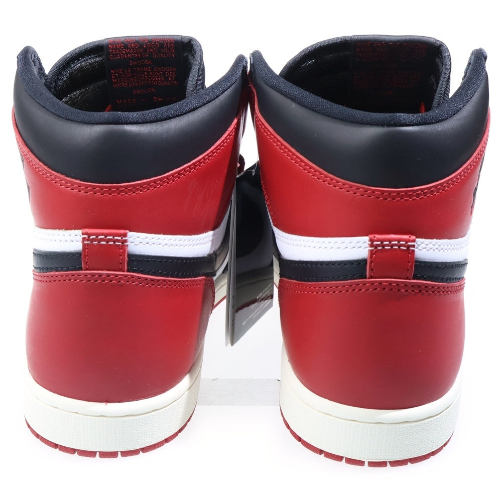 NIKE(ナイキ) AIR JORDAN 1 RETRO HIGH OG BLACK TOE REIMAGINED DZ5485-106 エアジョーダン1 レトロ OG ブラックトゥリイマジンド ハイカットスニーカー US9/27cm