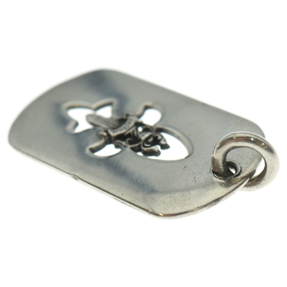CHROME HEARTS(クロムハーツ) D TAG LRG ラージドッグタグ フレアダガー ネックレストップ シルバー