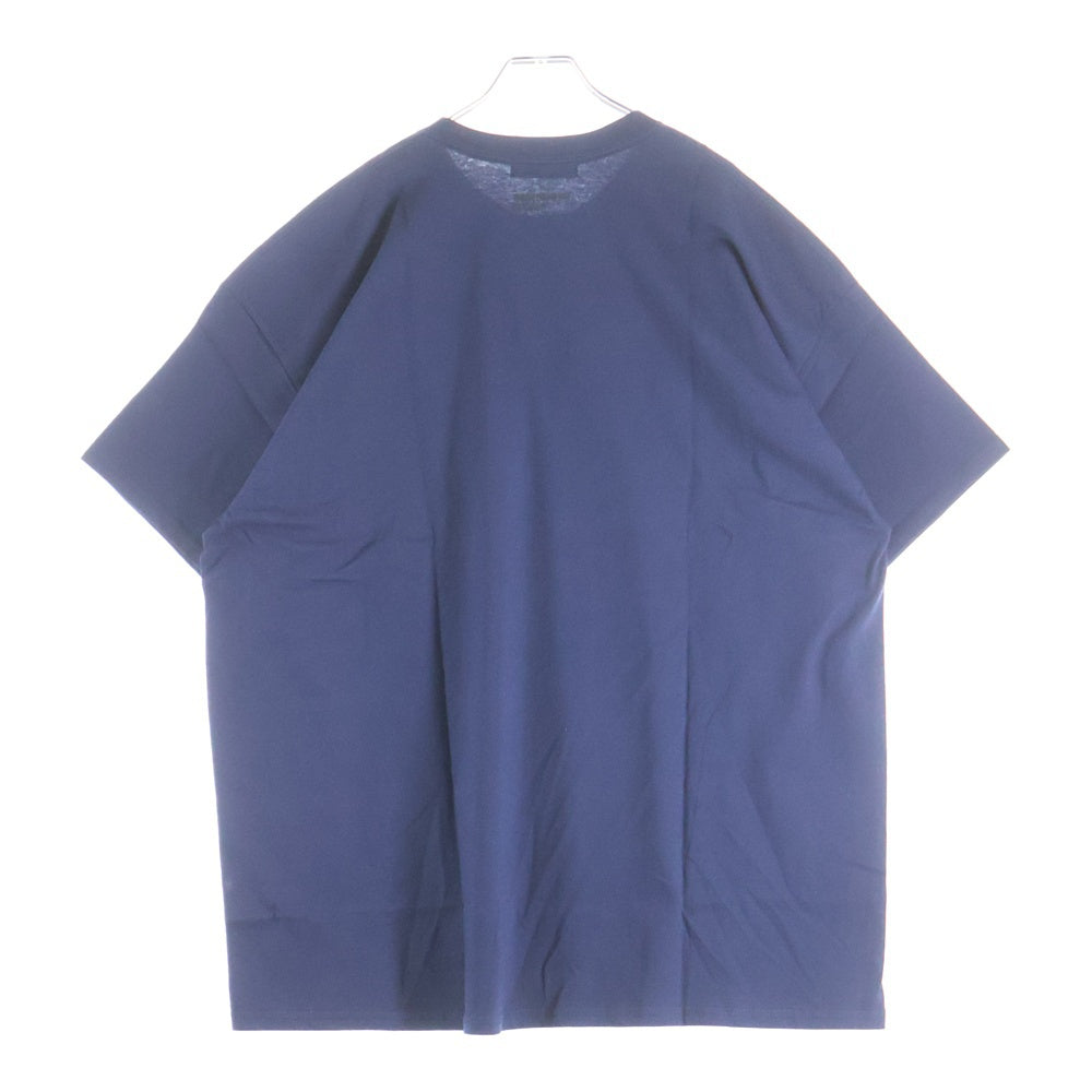 GOD SELECTION XXX(ゴッドセレクショントリプルエックス) ×FRAGMENT フラグメント ロゴプリント 半袖Tシャツ カットソー ネイビー GX-S25-12FST-06
