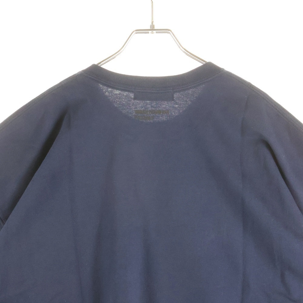 GOD SELECTION XXX(ゴッドセレクショントリプルエックス) ×FRAGMENT フラグメント ロゴプリント 半袖Tシャツ カットソー ネイビー GX-S25-12FST-06