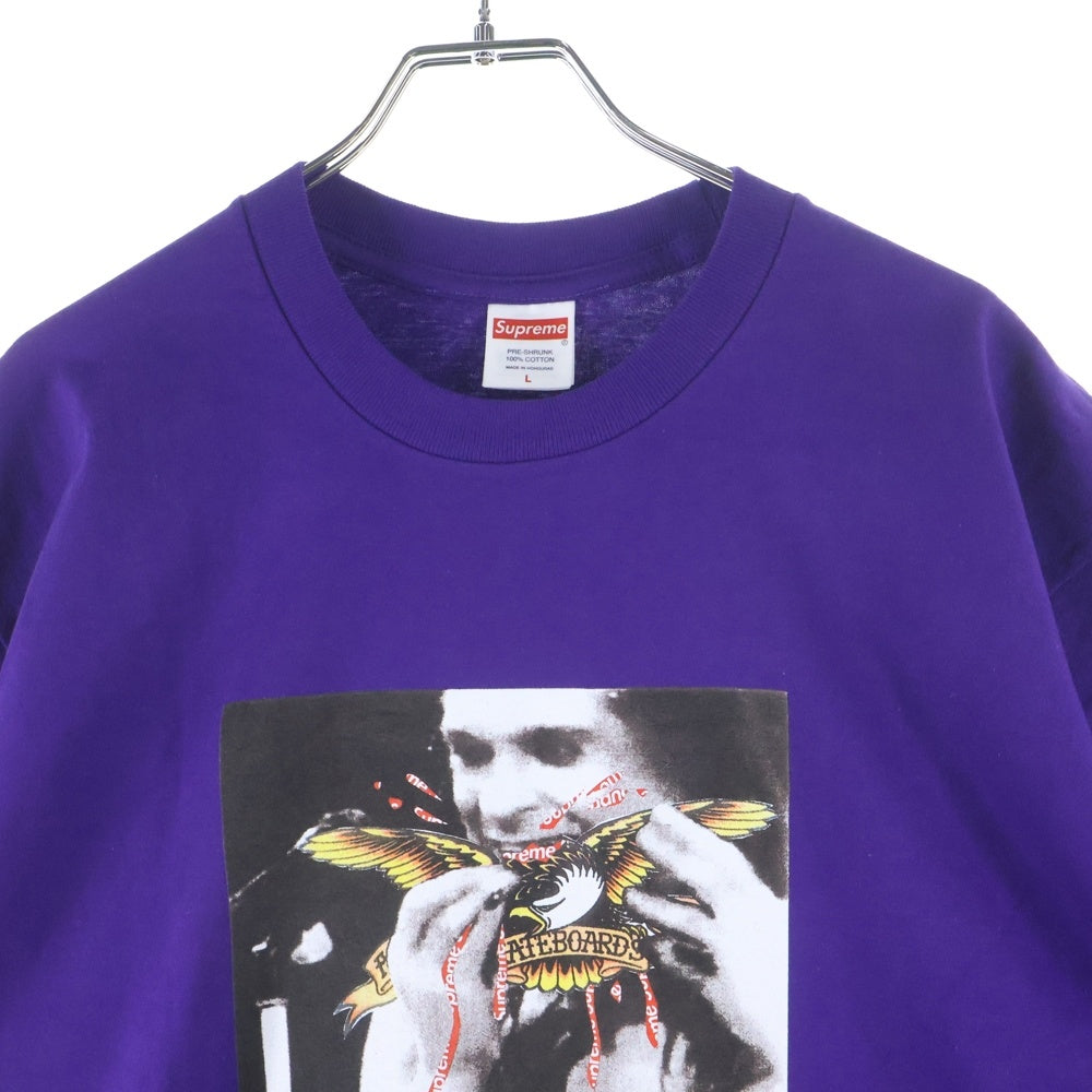 SUPREME(シュプリーム) 25AW ×ANTIHERO Ozzy Tee アンタイヒーロー クルーネック カットソー 半袖Tシャツ パープル