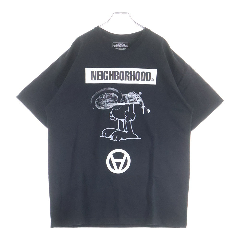 NEIGHBORHOOD(ネイバーフッド) ×KOSTAS SEREMETIS NHKS/C-TEE.SS コスタスセレメティス プリントロゴ 半袖Tシャツ カットソー ブラック