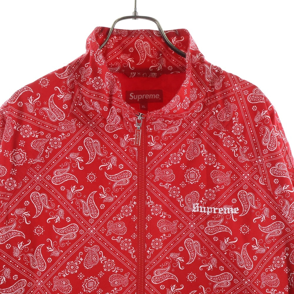 SUPREME(シュプリーム) 18SS Bandana Track Jacket バンダナ ナイロントラックジャケット レッド