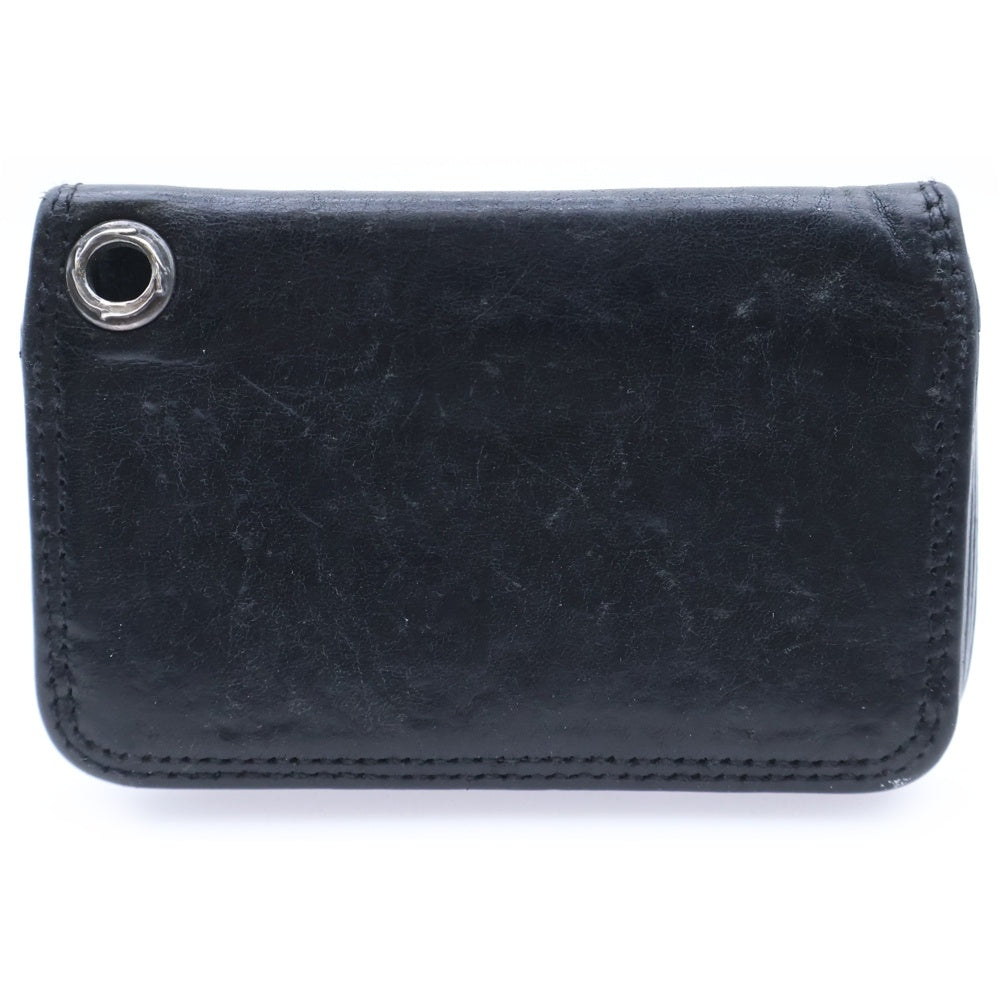 CHROME HEARTS(クロムハーツ) CARD CASE グロメット付きレザーカードケース ブラック