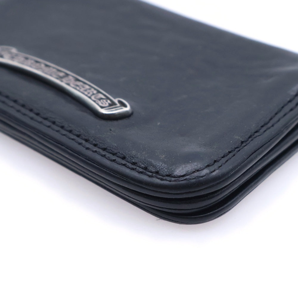 CHROME HEARTS(クロムハーツ) CARD CASE グロメット付きレザーカードケース ブラック