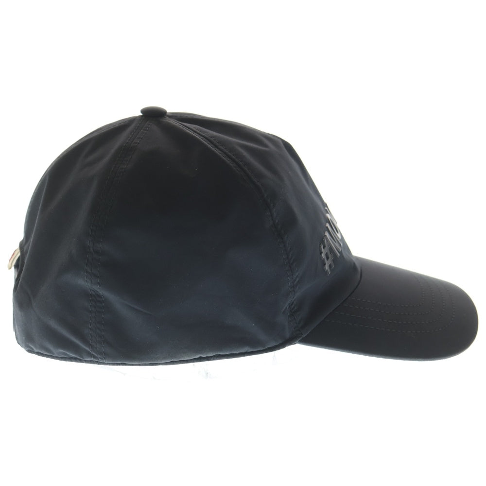 MONCLER(モンクレール) BASEBALL フロントロゴ ナイロンベースボールキャップ 帽子 ブラック I10973B00001