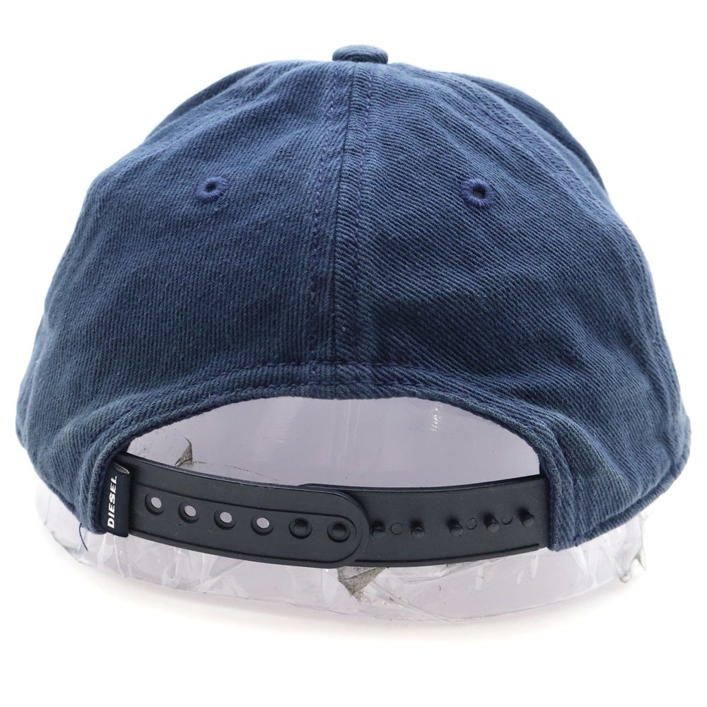 DIESEL(ディーゼル) ロゴプリント ベースボールキャップ 帽子 ネイビー