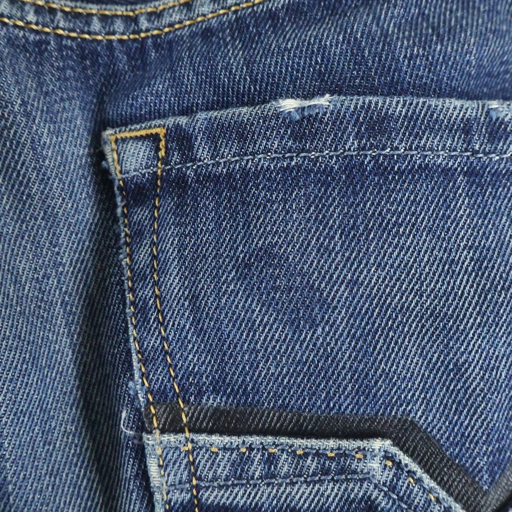 DIESEL(ディーゼル) LARKEE ダメージ加工 ストレートデニムパンツ インディゴ 008RQ