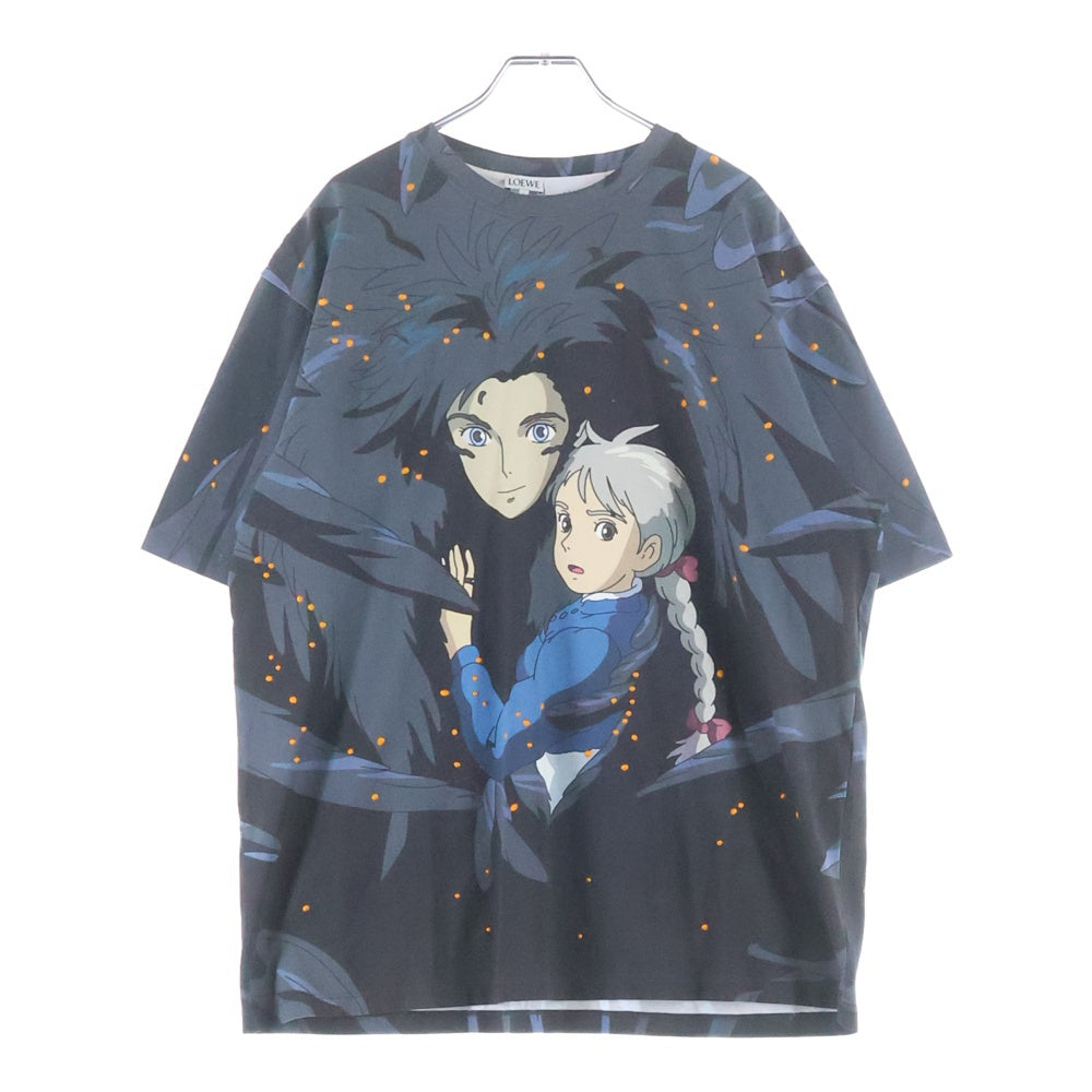 LOEWE(ロエベ) ×スタジオジブリ ハウルの動く城 ハウルとソフィー オーバープリント半袖Tシャツ カットソー マルチカラー SB44Y22X16