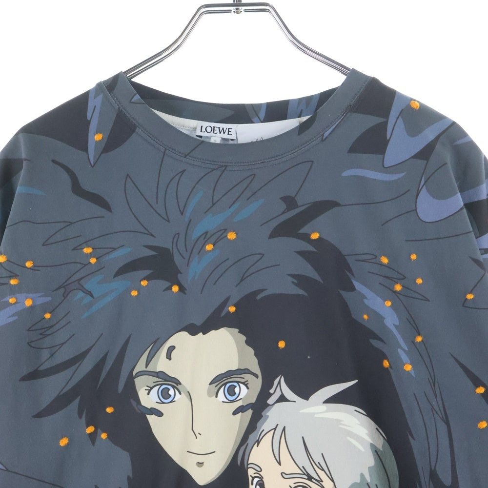 LOEWE(ロエベ) ×スタジオジブリ ハウルの動く城 ハウルとソフィー オーバープリント半袖Tシャツ カットソー マルチカラー SB44Y22X16
