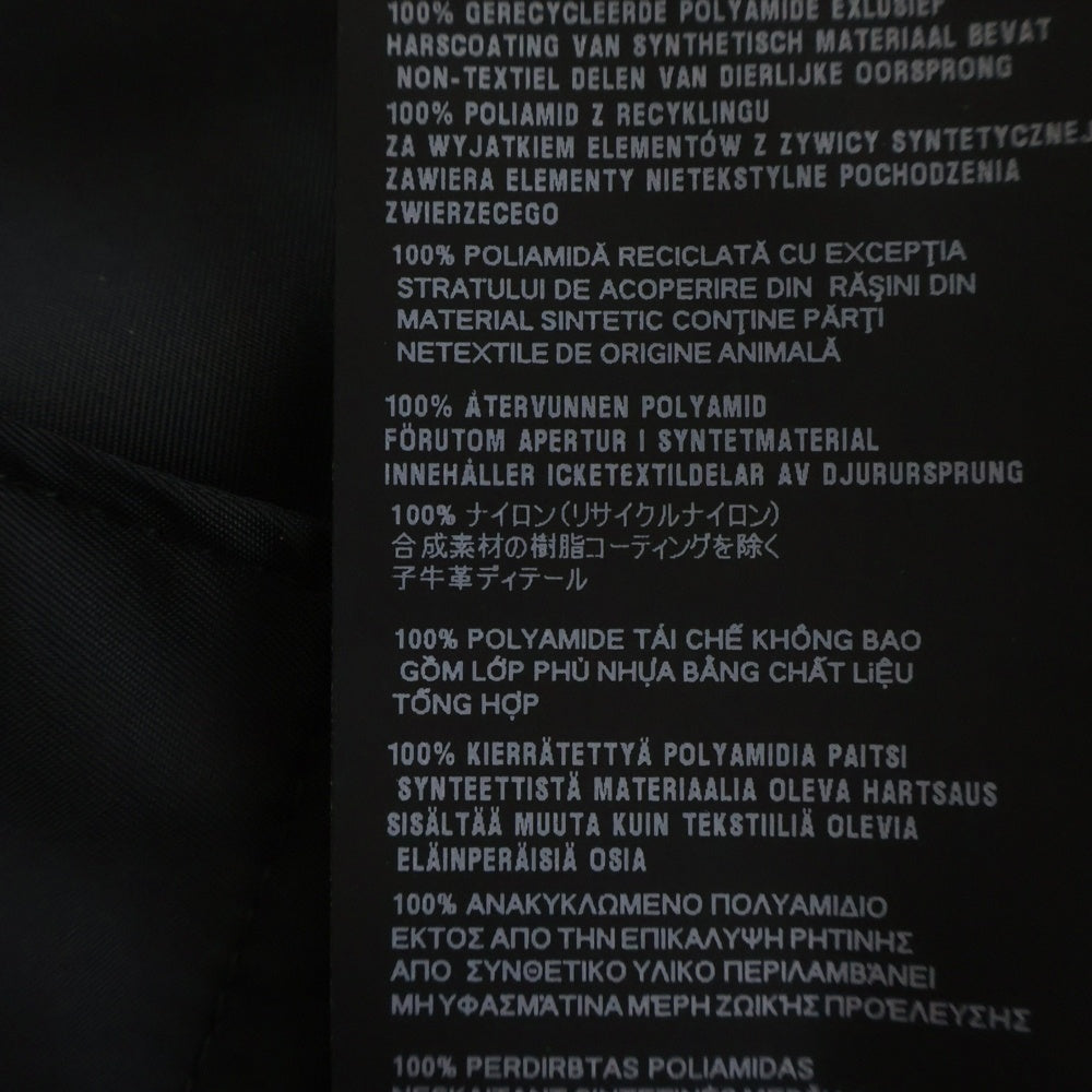 PRADA(プラダ) RE-NYLON リナイロン トライアングルロゴ ナイロン オープンカラー 半袖シャツ ブラック SC449 S182 1WQ8