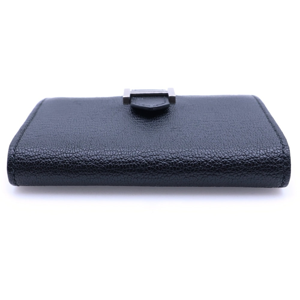 HERMES(エルメス) ベアン ミニ カードケース D刻印 シルバー金具 ブラック レディース