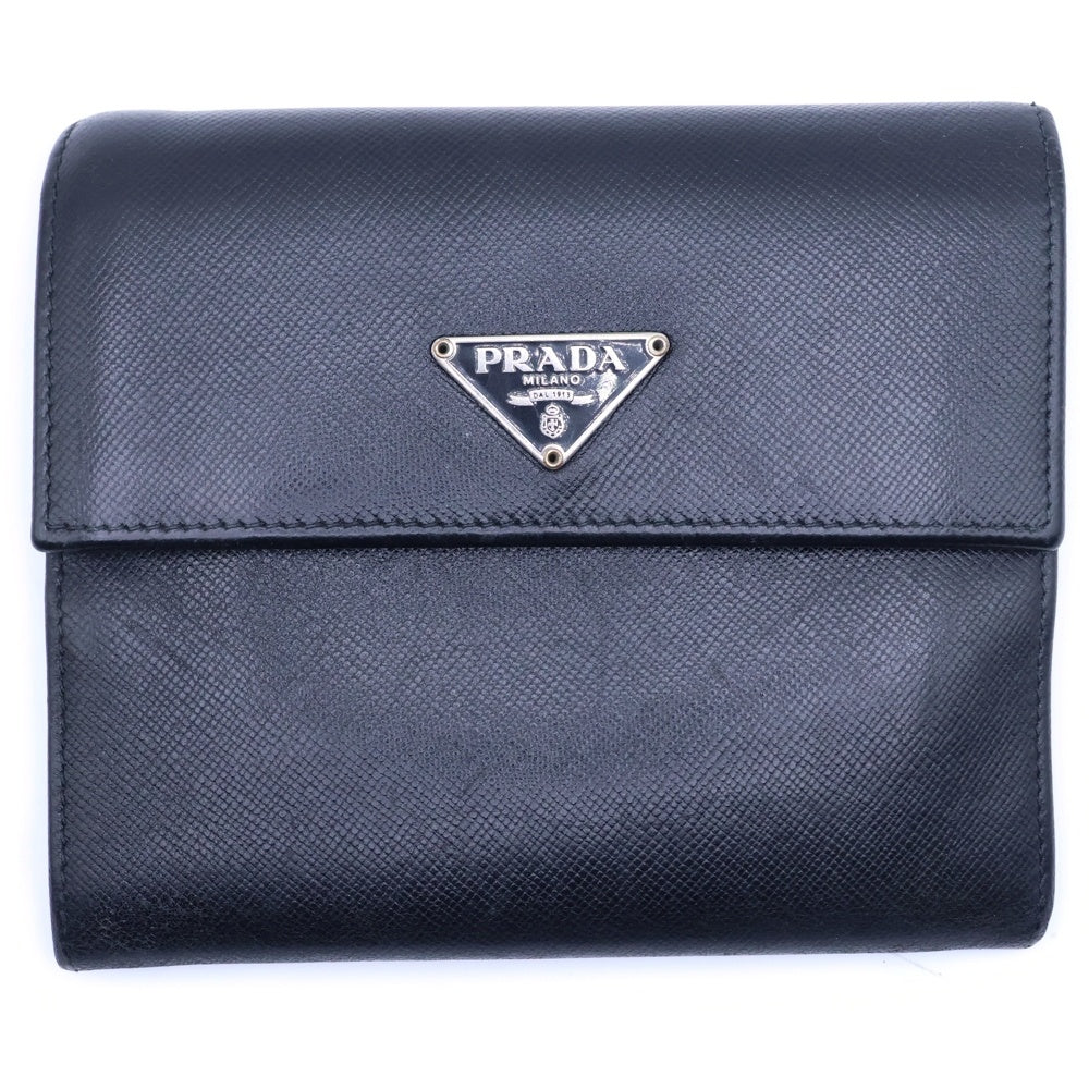 サフィアーノトライアングル 二つ折り財布 PRADA プラダ サフィアーノ