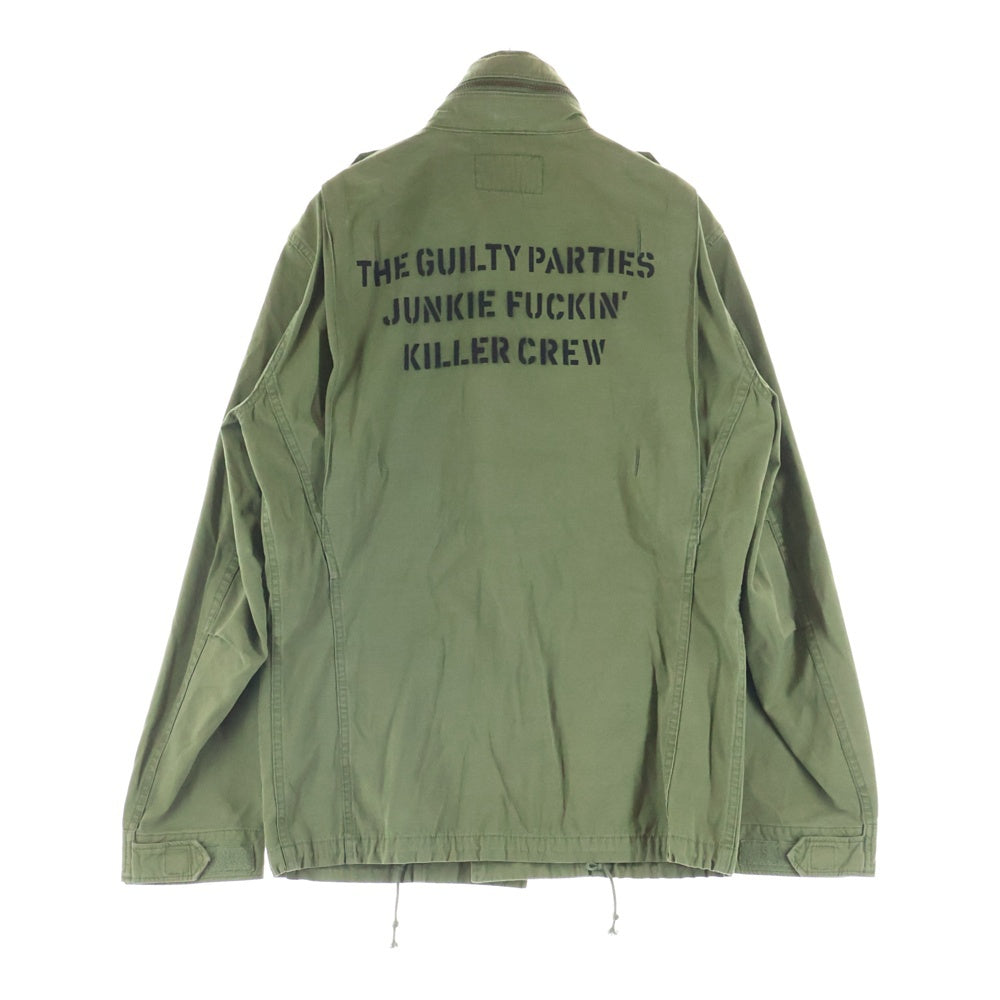 WACKO MARIA(ワコマリア) M-65 フィールドジャケット ステンシルロゴ ミリタリー カーキ