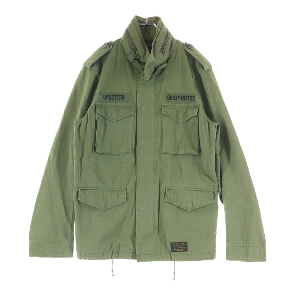 WACKO MARIA(ワコマリア) M-65 フィールドジャケット ステンシルロゴ ミリタリー カーキ