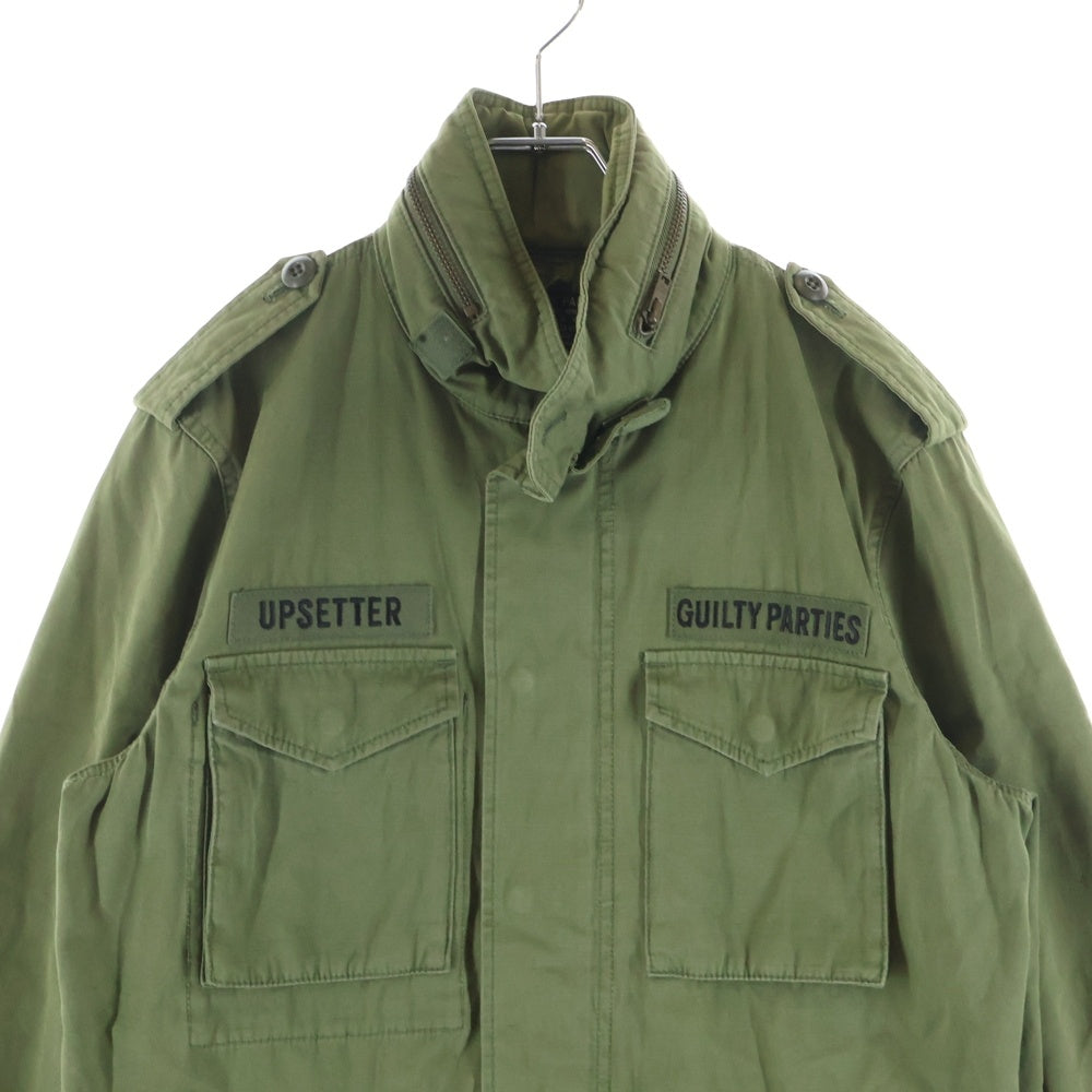 WACKO MARIA(ワコマリア) M-65 フィールドジャケット ステンシルロゴ ミリタリー カーキ
