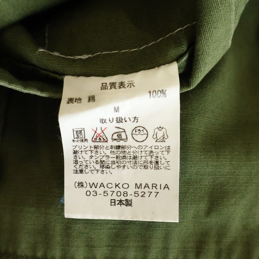 WACKO MARIA(ワコマリア) M-65 フィールドジャケット ステンシルロゴ ミリタリー カーキ