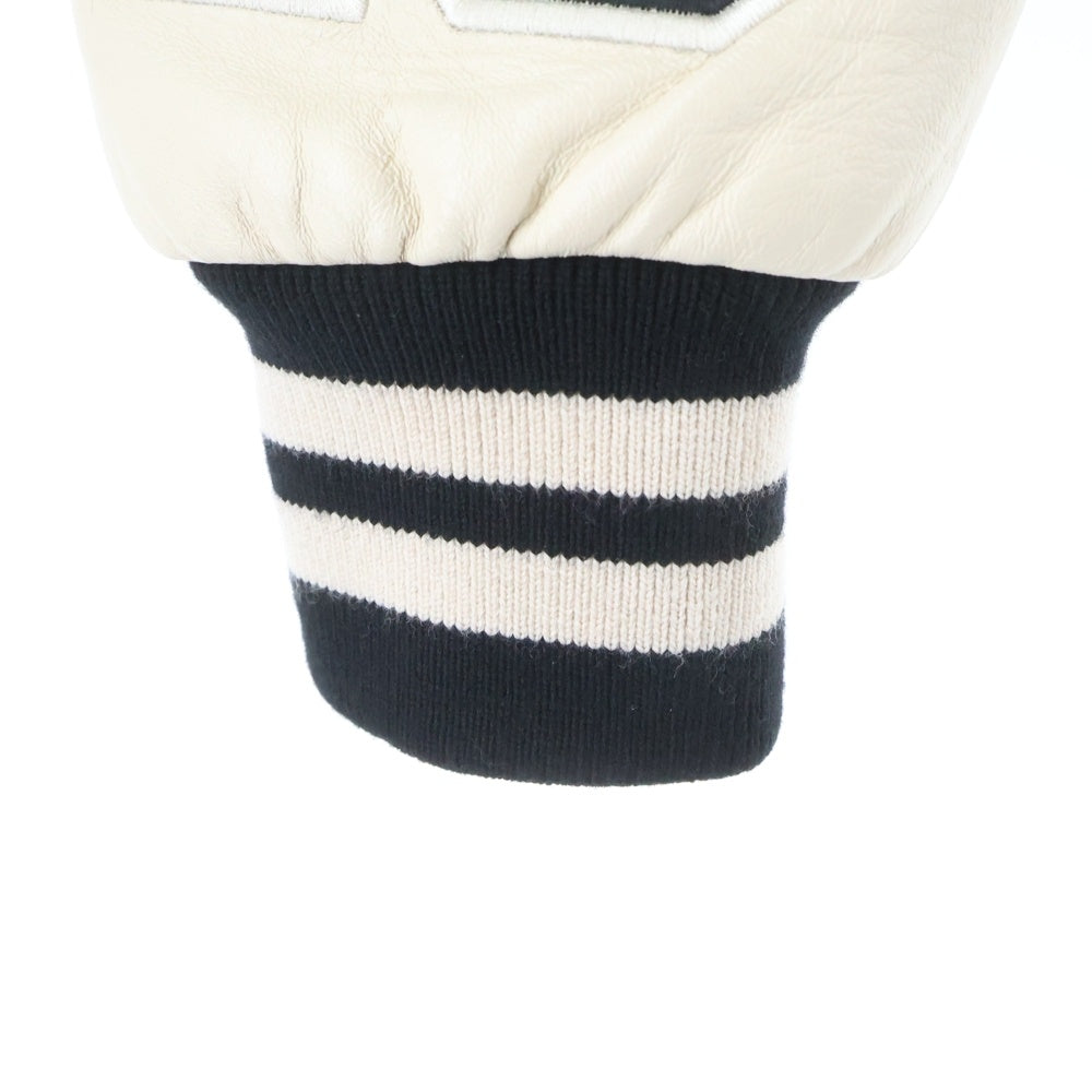 AMIRI(アミリ) Angegel Varsity Jacket エンジェル MAロゴ刺繍 バーシティ ジャケット スタジャン ブラック