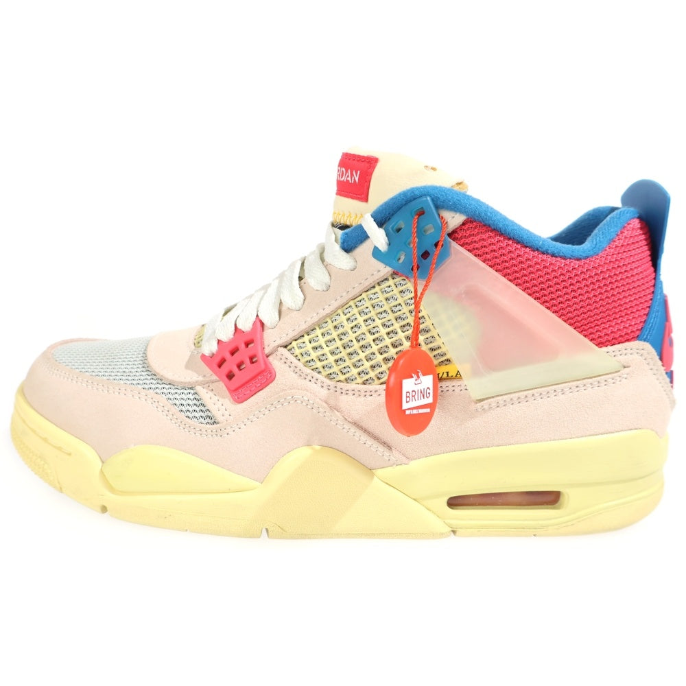 NIKE(ナイキ) ×UNION AIR JORDAN 4 GUAVA ICE DC9533-800 ユニオン エアジョーダン4 グァバアイス ミッドカットスニーカー マルチ US9/27cm