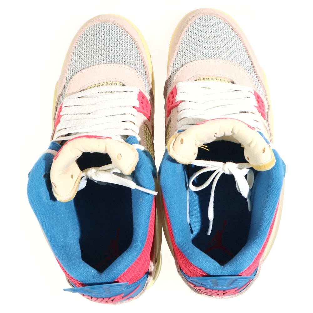 NIKE(ナイキ) ×UNION AIR JORDAN 4 GUAVA ICE DC9533-800 ユニオン エアジョーダン4 グァバアイス ミッドカットスニーカー マルチ US9/27cm