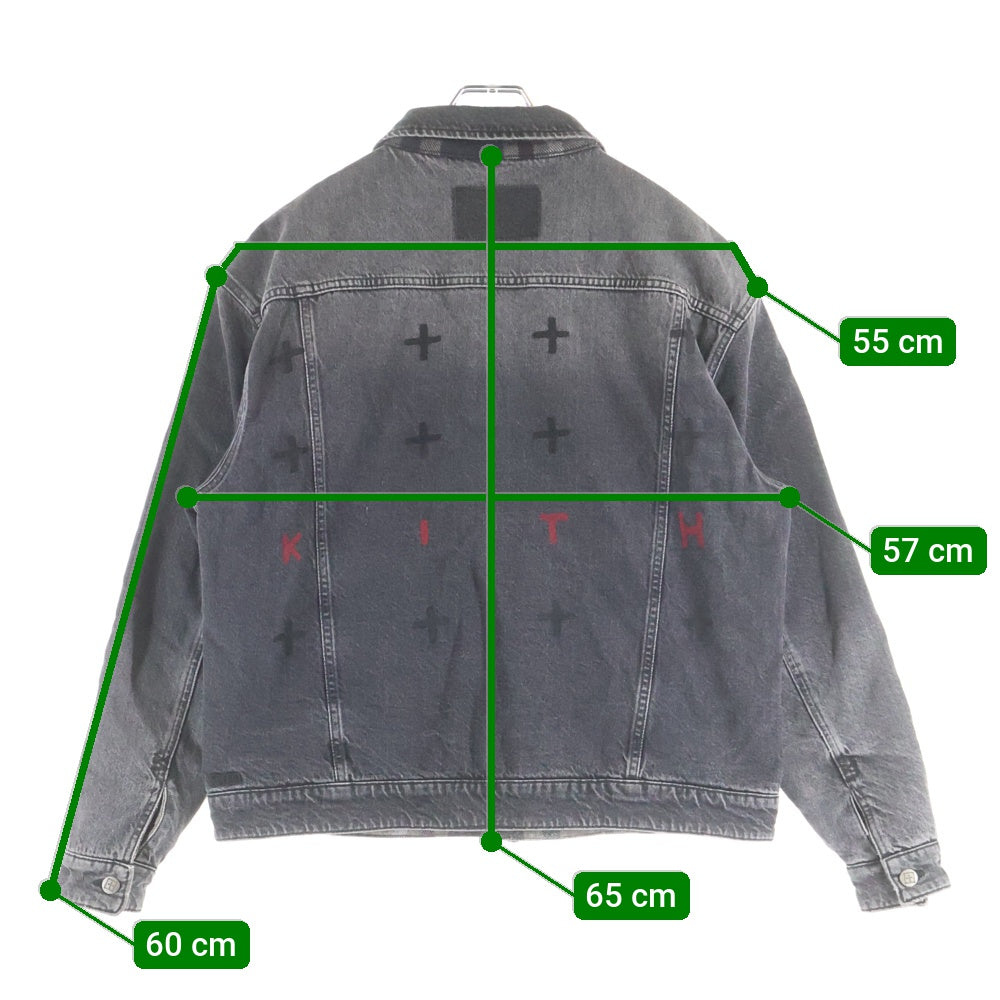 KITH(キス) ×KSUBI OH.G Reversible Jacket スビ リバーシブル デニムジャケット ブラック