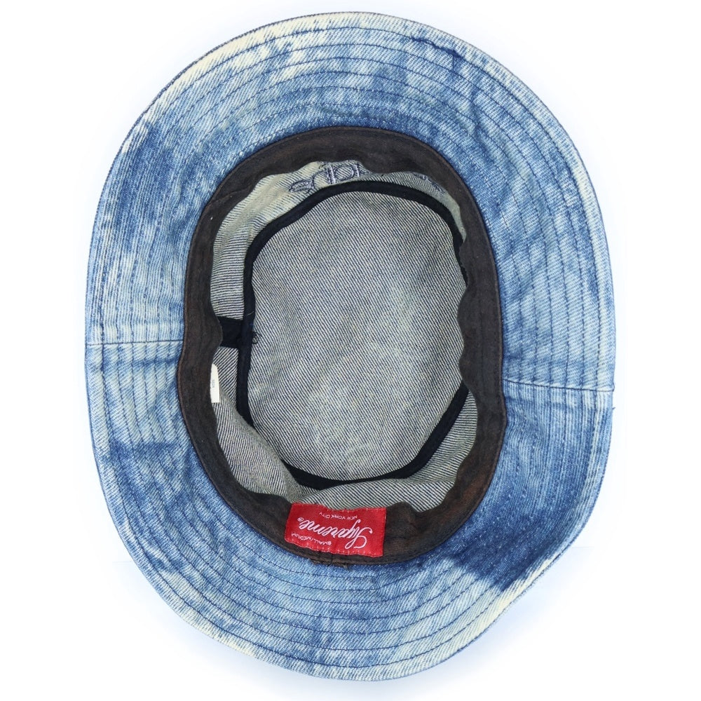 SUPREME(シュプリーム) 24SS Chino Twill Crusher Hat Dirty Indigo ロゴ刺繍 クラッシャーハット バケットハット 帽子 マルチ