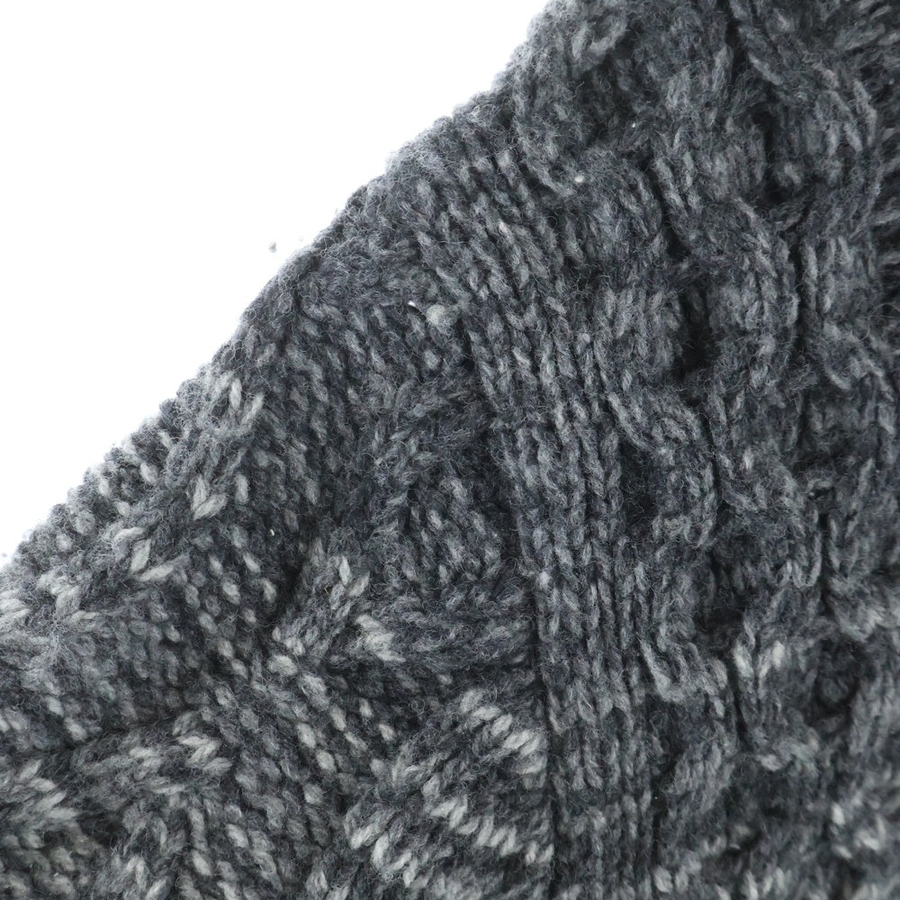 RON HERMAN(ロンハーマン) ウール リブ編み ニット クルーネックセーター グレー 3020800065