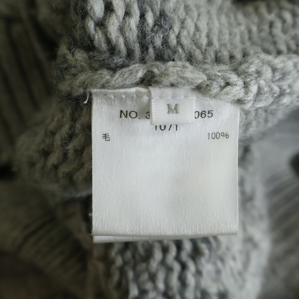 RON HERMAN(ロンハーマン) ウール リブ編み ニット クルーネックセーター グレー 3020800065