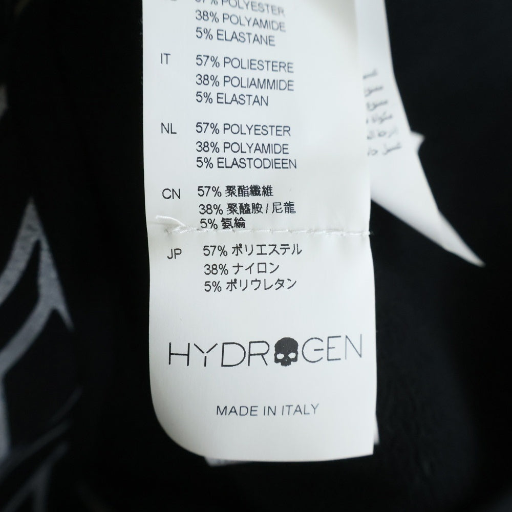 HYDROGEN(ハイドロゲン) 幾何学模様 ゴルフウェア ジャケット ブラック/ホワイト