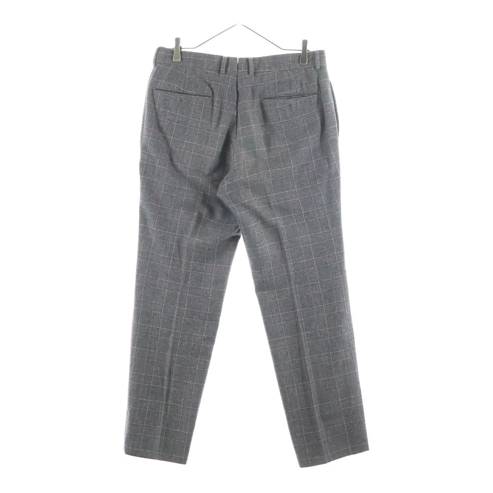 TOMORROWLAND PILGRIM(トゥモローランド ピルグリム) チェック柄 スーツトラウザー パンツ グレー