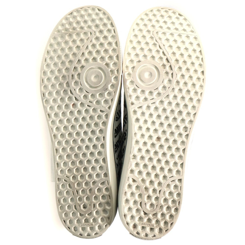 VETEMENTS(ヴェトモン) ロゴ総柄ハイカットスニーカー キャンバス VTCNV1 ブラック/ホワイト