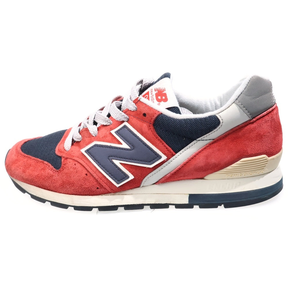 New Balance(ニューバランス) ×J.CREW M996JC4 スウェードローカットスニーカー シューズ レッド US8/26cm